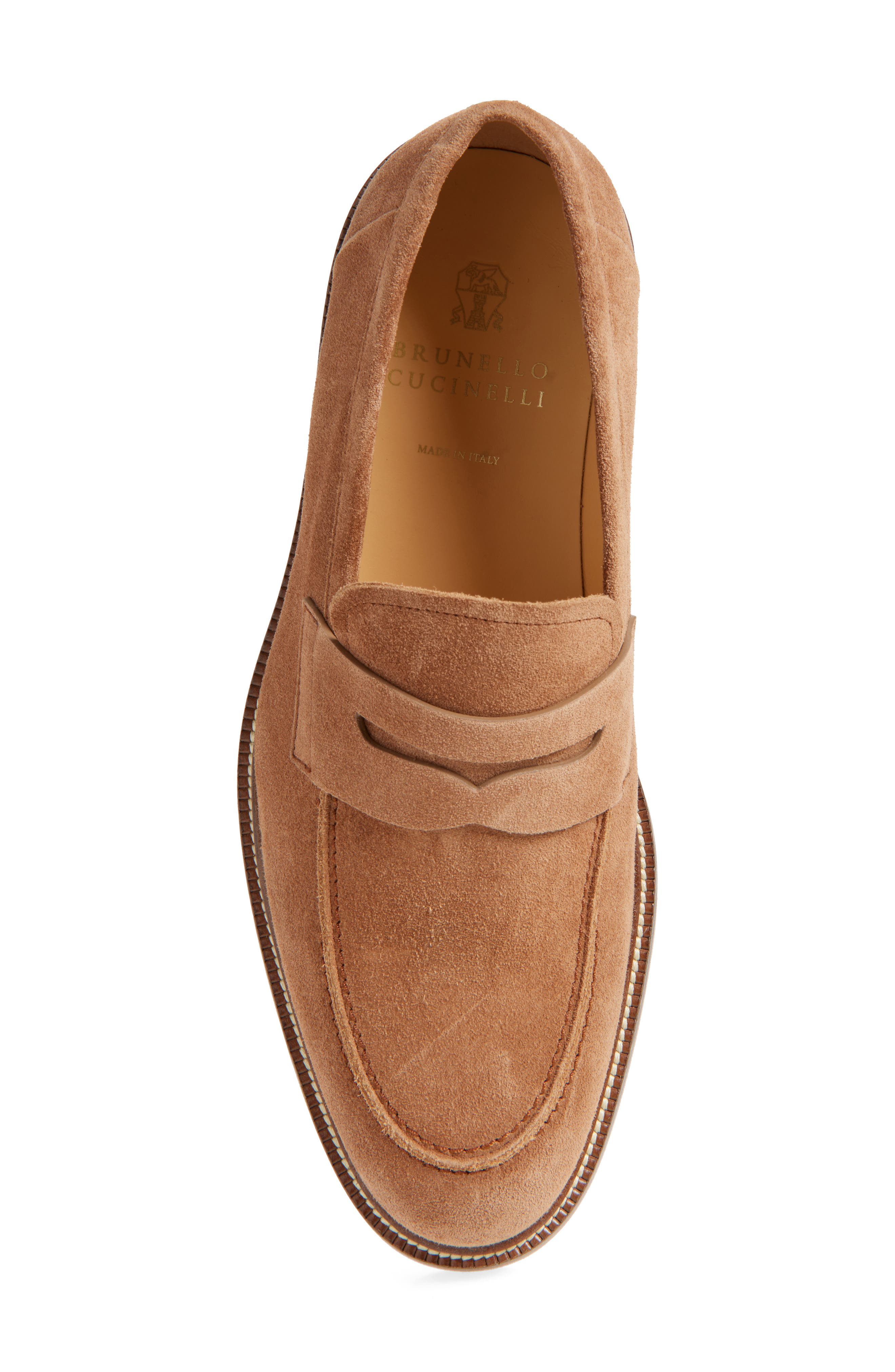 Brunello Cucinelli Penny Loafer, Alternate, color, Nut