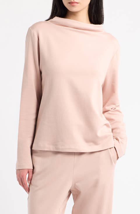 Funnel Neck Long Sleeve Top