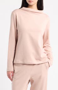 Eileen Fisher Funnel Neck Long Sleeve Top