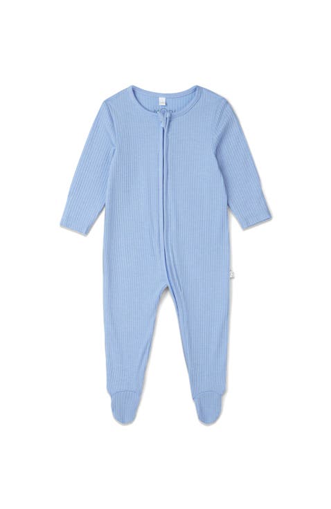 Ribbed Two Way Zip-Up Sleepsuit (Baby)