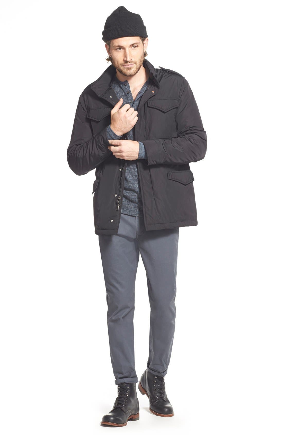 Wolverine '1000 Mile' Plain Toe Boot, Alternate, color, Black