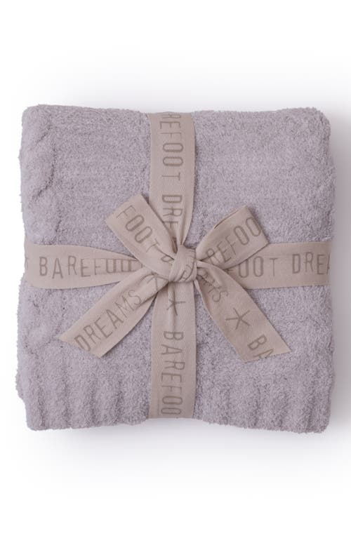Barefoot Dreams Cozychic® Cable Receiving Blanket In Purple