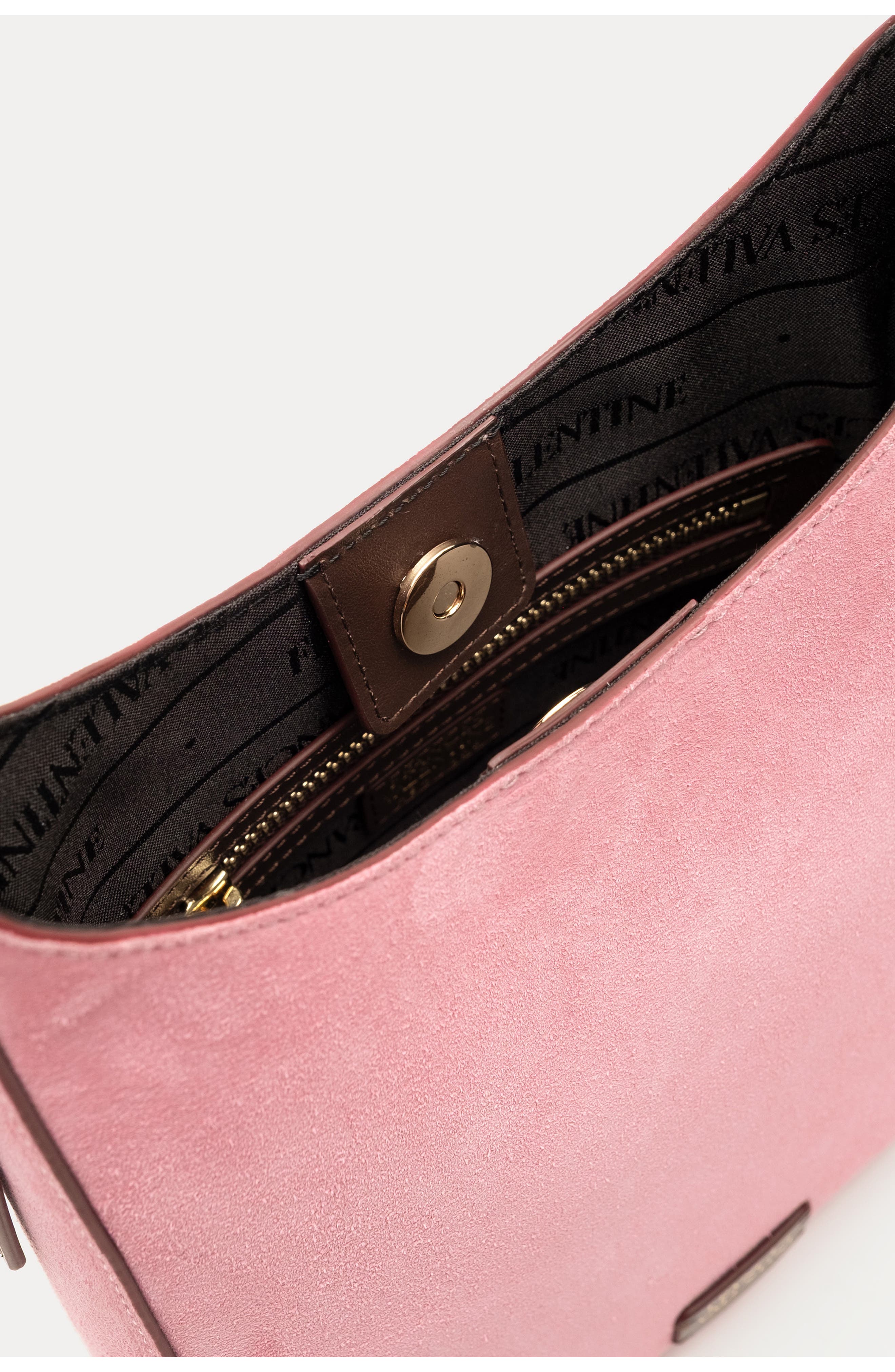 Sadie Suede Shoulder Bag, Alternate, color, PINK