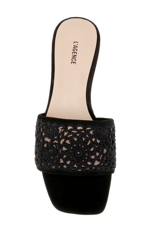 L'agence Armelle Slide Sandal In Black
