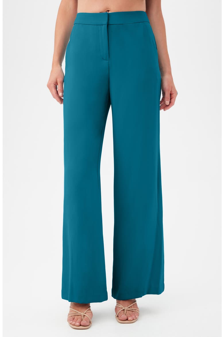 Shashina Wide Leg Pants, Main, color, TURKANA TEAL