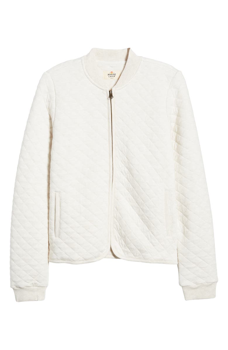 Marine Layer Corbet Quilted Bomber Jacket, Alternate, color,