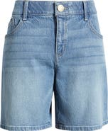 Wit & Wisdom High Waist Relaxed Denim Shorts