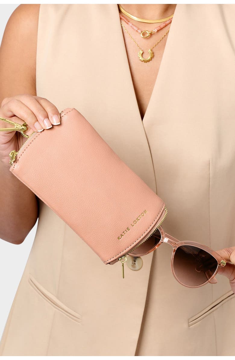 Katie Loxton Clip-On Sunglasses Case, Alternate, color, Pink