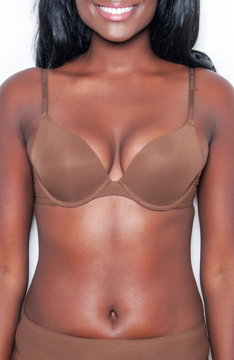 Nubian Skin 'Essential' Underwire T-Shirt Bra, Alternate, color,
