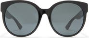 Gucci 56mm Round Sunglasses