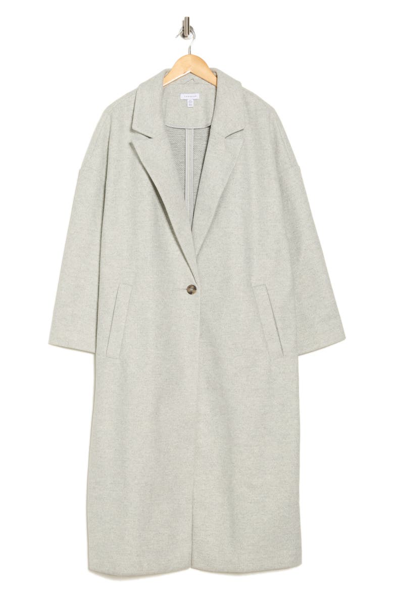 Unlined Longline Coat, Main, color, GREY