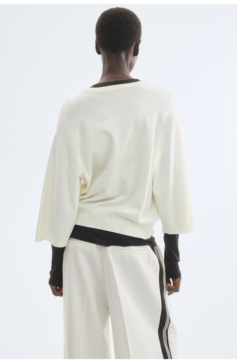 H&M Fine-knit Top, Alternate, color, Cream