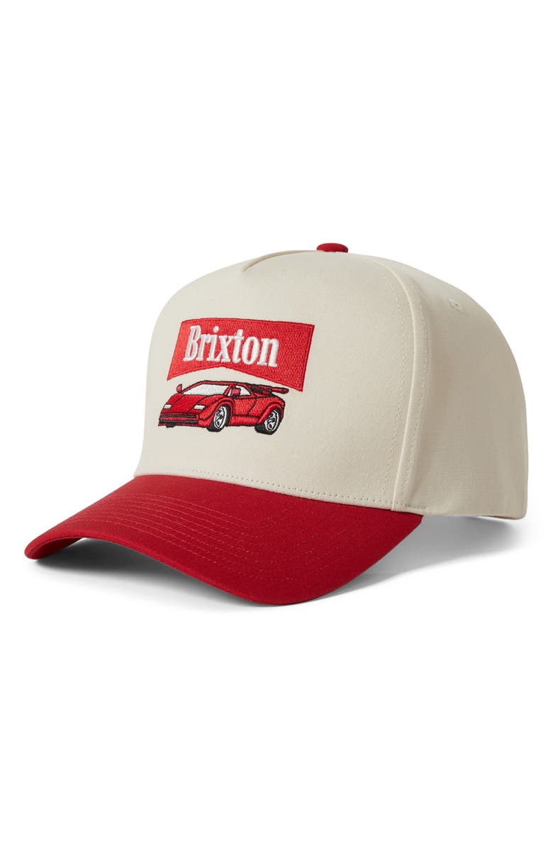 Brixton Champion Netplus Snapback Baseball Cap, Main, color, Adrenaline Rush/ Whitecap