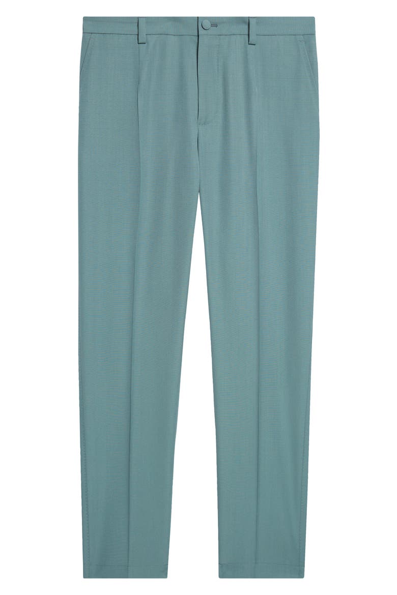 Cavallo Flat Front Wool Slim Pants, Alternate, color, VERDE 3