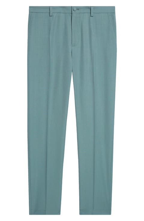 Cavallo Flat Front Wool Slim Pants