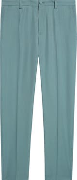 Dolce&Gabbana Cavallo Flat Front Wool Slim Pants