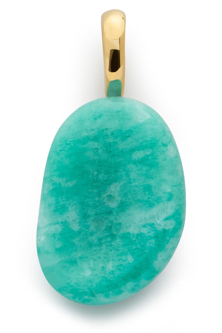Aria Amazonite Pendant Charm, Main, color, 18K GOLD VERMEIL / AMAZONITE