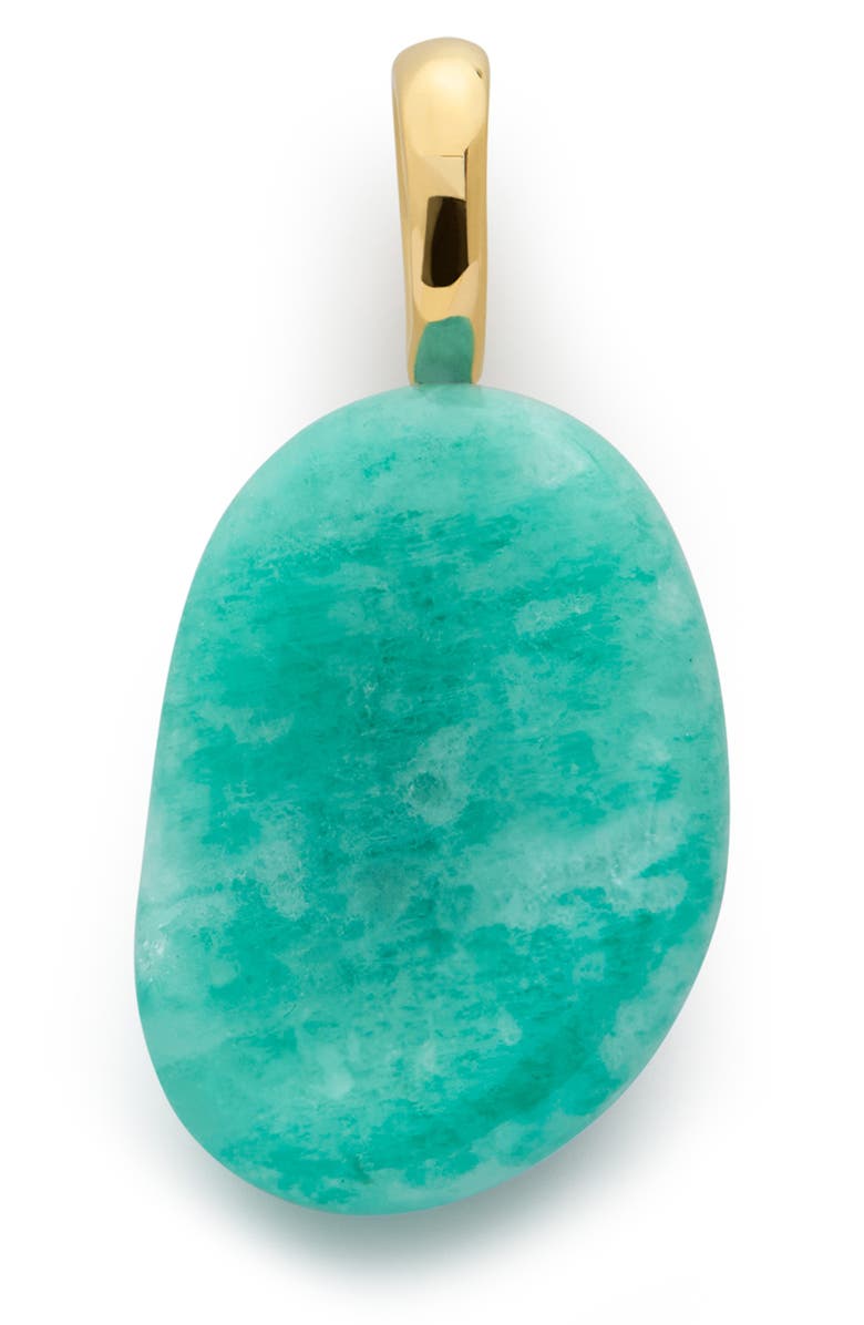 Monica Vinader Aria Amazonite Pendant Charm, Main, color, 18K Gold Vermeil / Amazonite