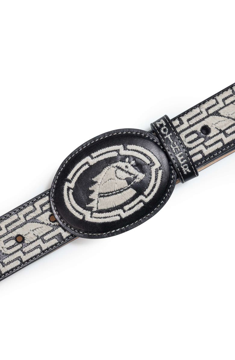 MOTHER The Ghost Rider Leather Belt, Alternate, color, Black