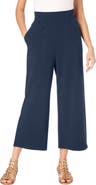 Roaman's Side Pocket Essential Stretch Yoga Capri Pant