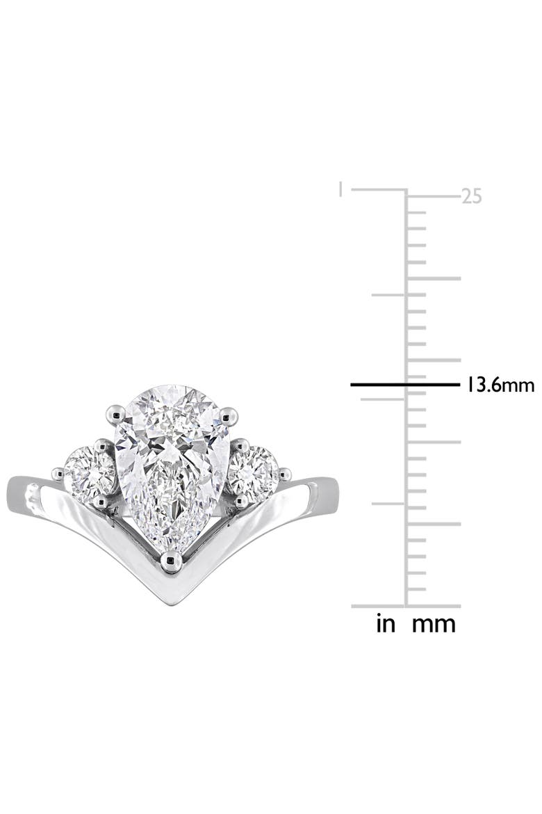 2-1/3 CTW Lab Grown Diamond Engagement Ring 14k, Alternate, color, White Gold
