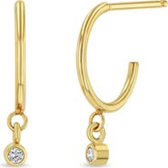Zoë Chicco Diamond Small Hoop Earrings