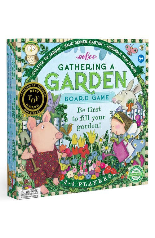 eeBoo Gathering a Garden Board Game in Green  product
