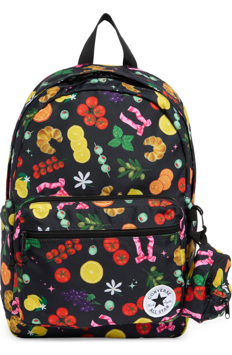 Converse Go2 Backpack, Main, color, Black/ Multi