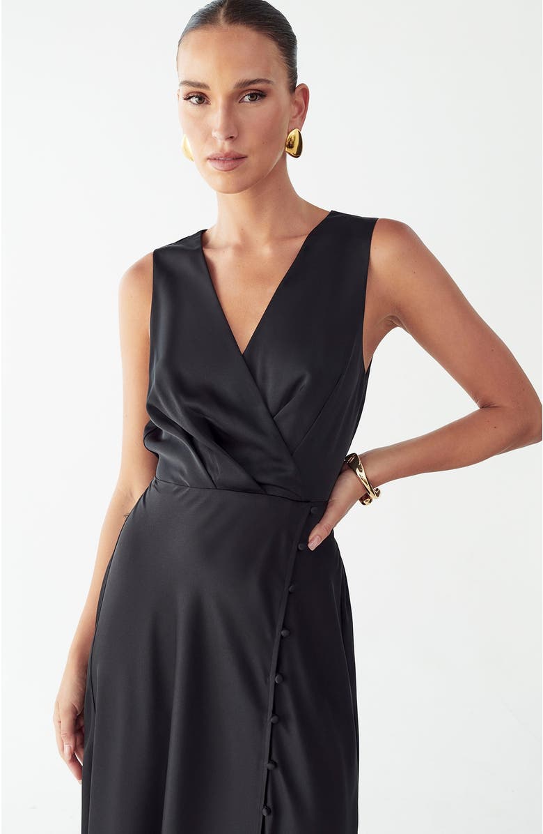 WILLA Esme Midi Dress, Alternate, color, Black