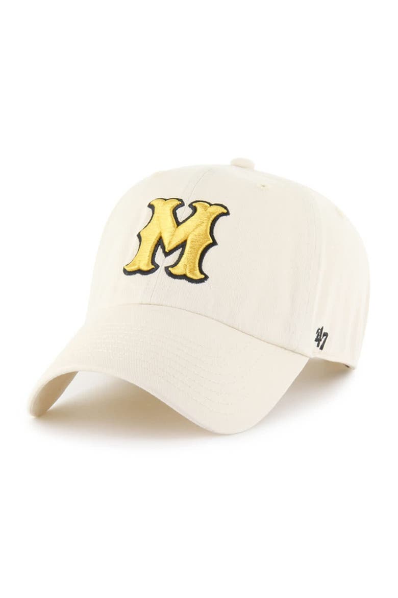 Men's '47 Natural Missouri Tigers Vault Clean Up Adjustable Hat, Main, color, Natural