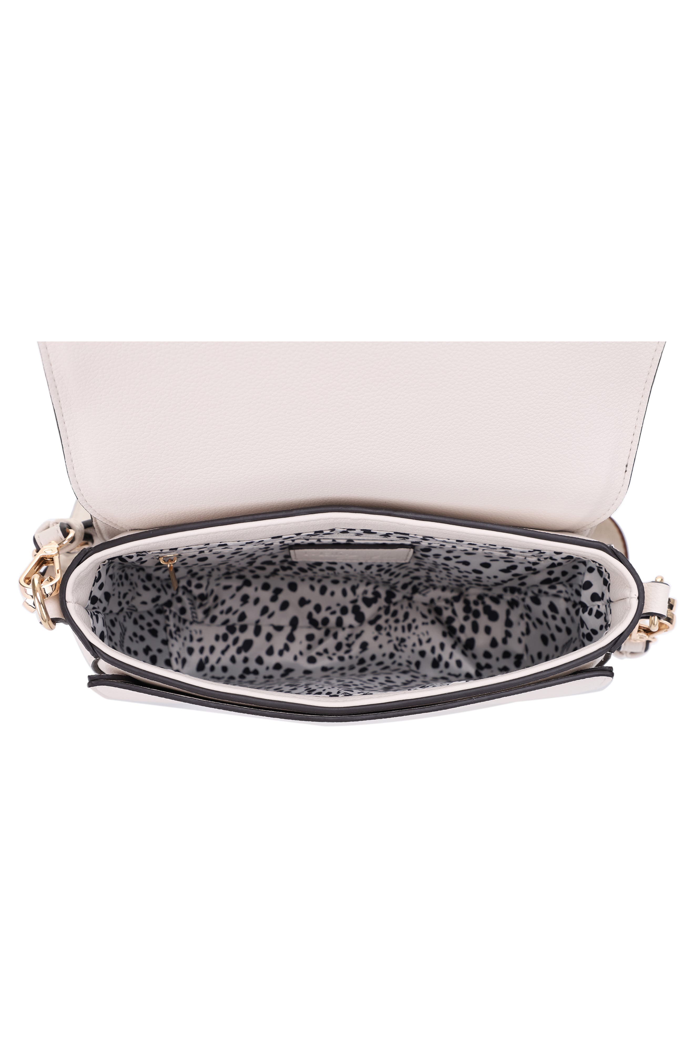 Mali + Lili Kiana Recycled Vegan Leather Crossbody Bag, Alternate, color, Ivory