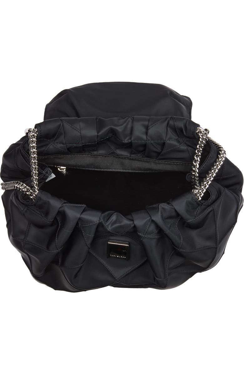 Tory Burch Fleming Nylon Backpack, Alternate, color, Black