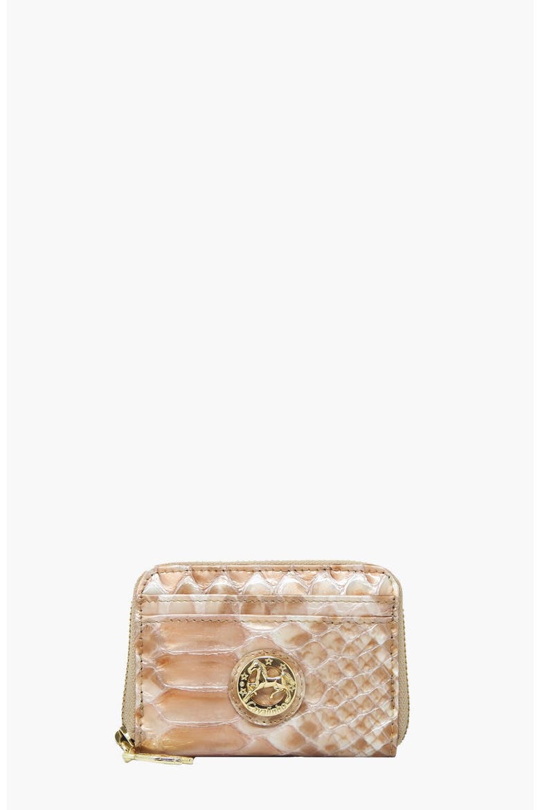 Gallop 275 Patent Leather Card Holder, Main, color, Beige