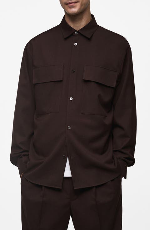 Slim Fit Chest Pocket Button-Up Shirt