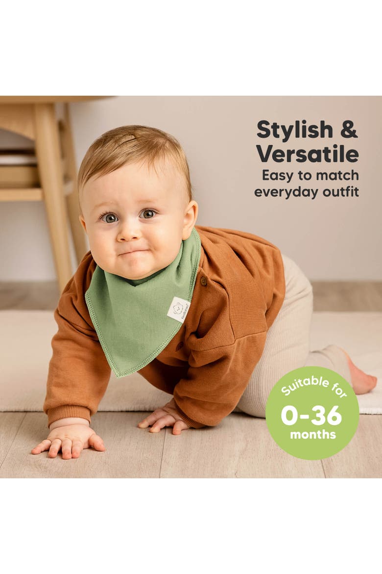 10-Pack Organic Bandana Bibs, Alternate, color, Cupcake