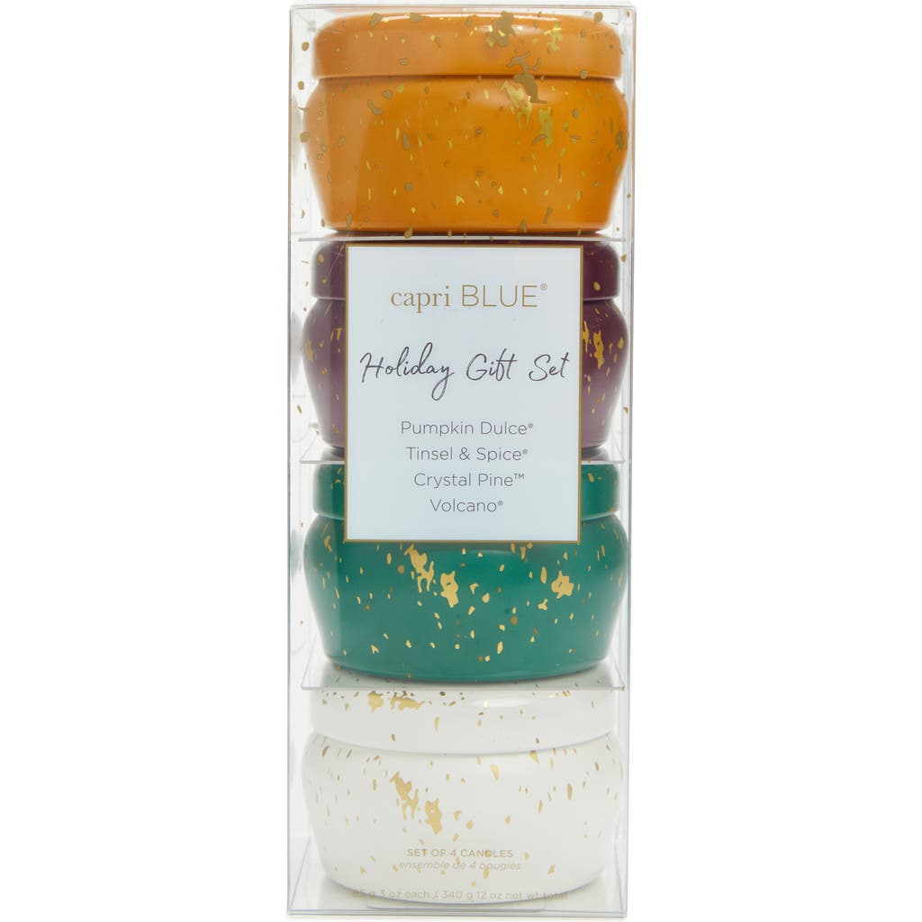 Capri Blue Glimmer Holiday Candles Gift Set In Multi