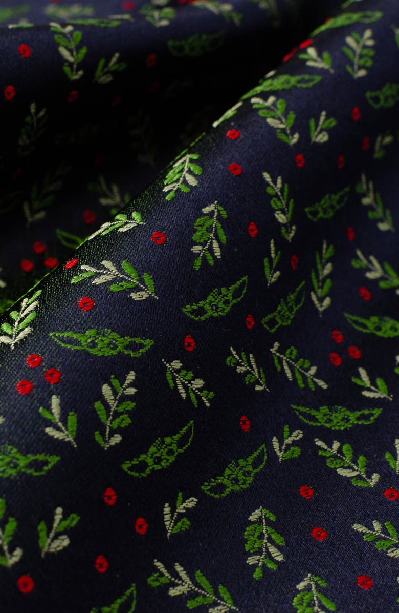 Cufflinks, Inc. Grogu Holiday Navy Silk Pocket Square, Alternate, color, Black