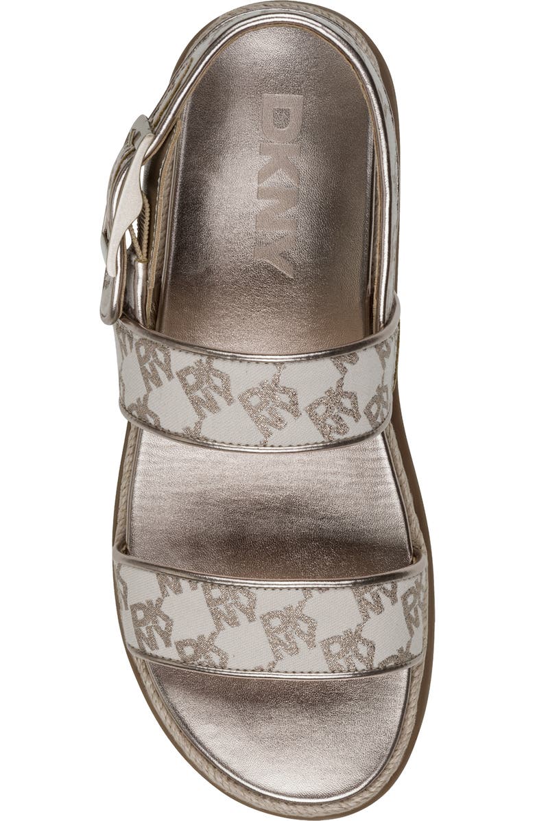 DKNY Berris Slingback Platform Espadrille, Alternate, color, Bone