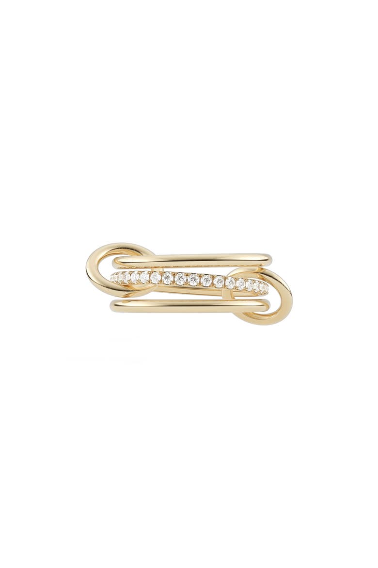 Sonny Linked Diamond Ring, Main, color, YELLOW GOLD/GOLD