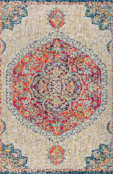 Bohemian FLAIR Boho Vintage Medallion Area Rug