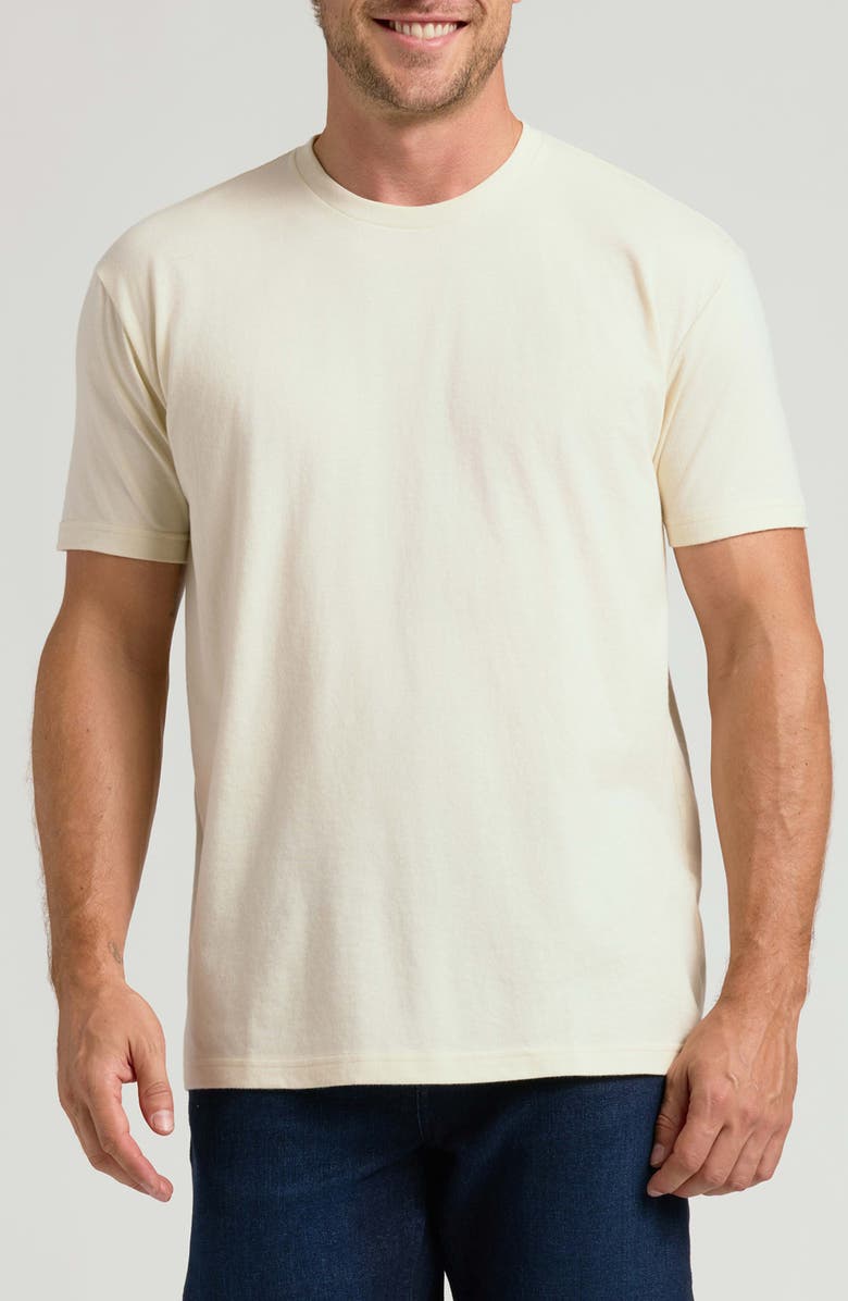 True Classic Short Sleeve Crewneck T-Shirt, Main, color, Alabaster
