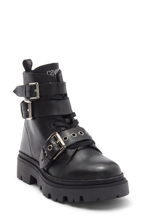 Lug Platform Motorcycle Boot (Women)