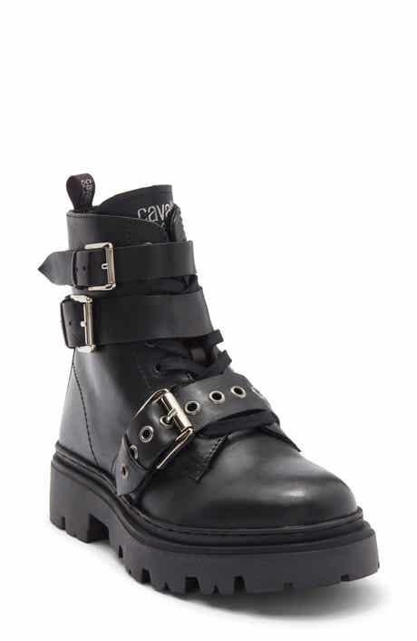 Roberto Cavalli Lug Platform Motorcycle Boot