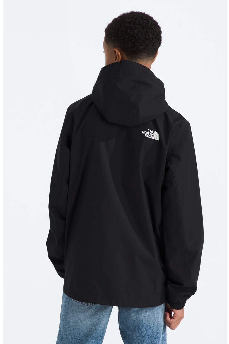 Kids' Antora Waterproof Rain Jacket, Alternate, color, TNF BLACK TNF BLACK