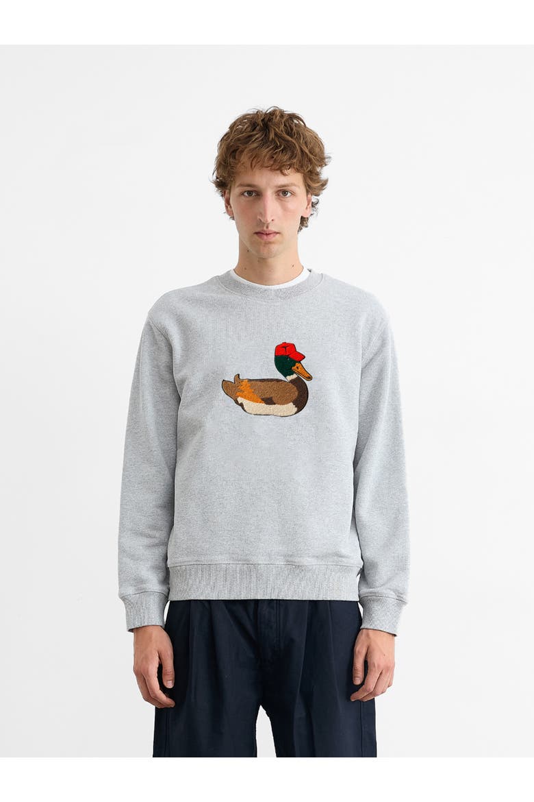 Duck Hunt Sweatshirt, Main, color, Plain Grey Melange