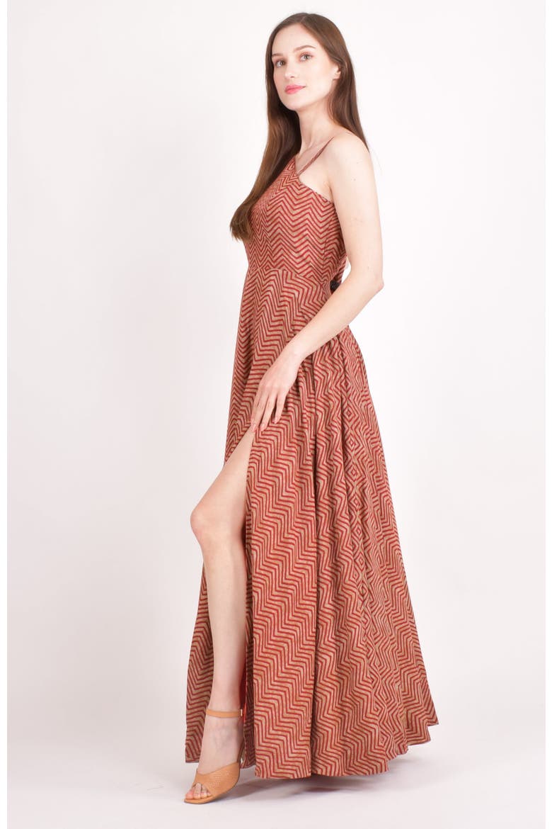 Linsey Cotton Maxi Dress, Alternate, color, Orange