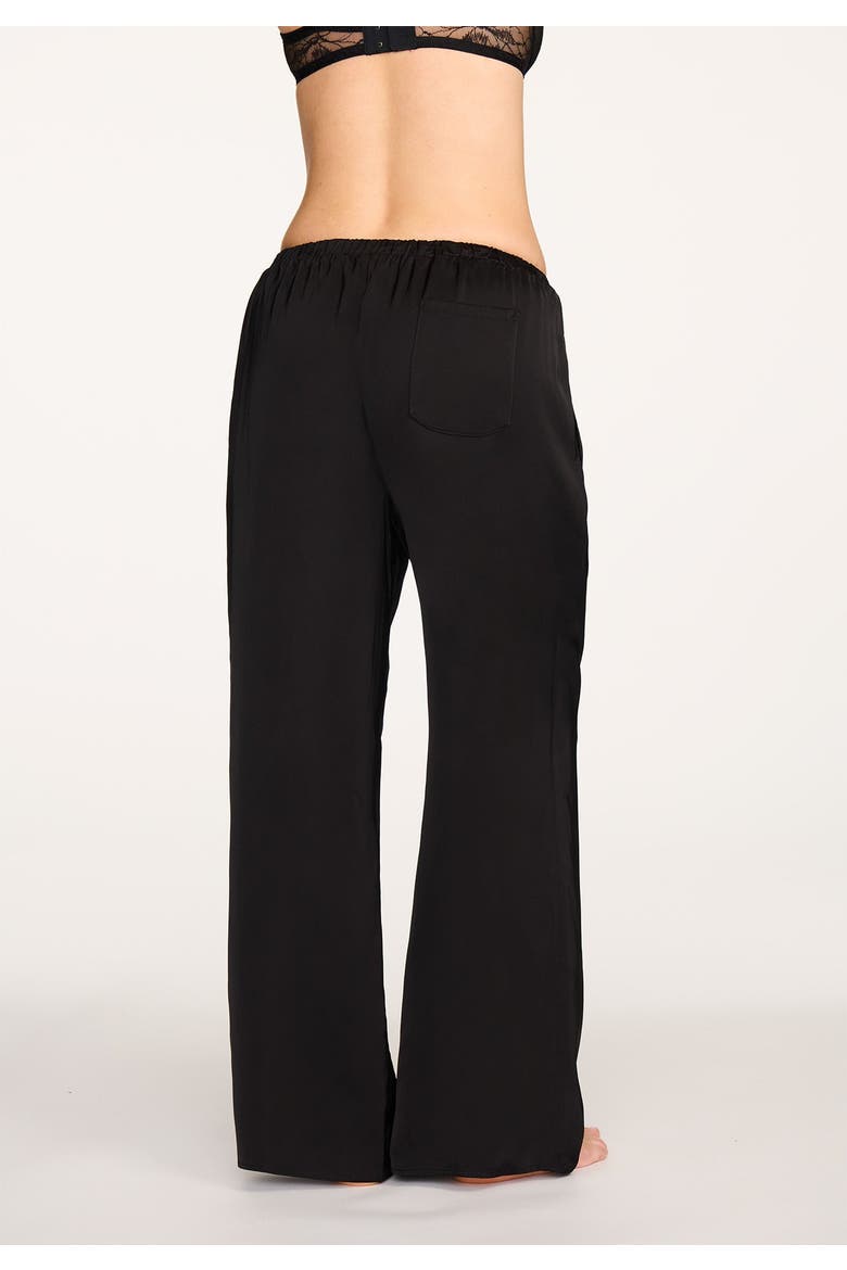 The Satin Pants, Alternate, color, BLACK
