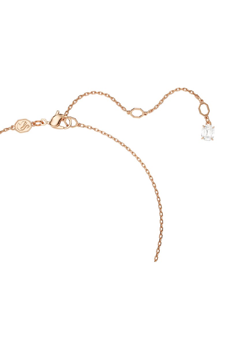 Swarovski Mesmera Moi et Toi Earrings & Necklace Set, Alternate, color, Rose Gold/ White