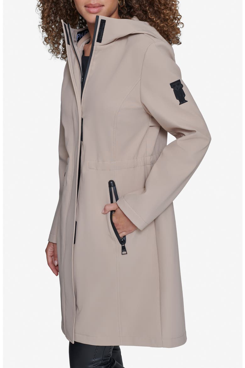 Water Resistant Hooded Raincoat, Alternate, color, KHAKI