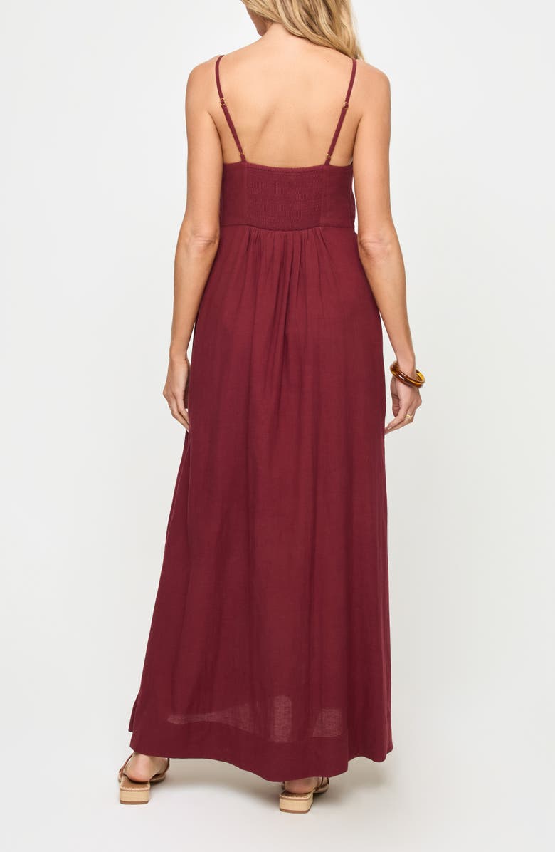 LSPACE Mabel Cover-Up Maxi Dress, Alternate, color, Sangria